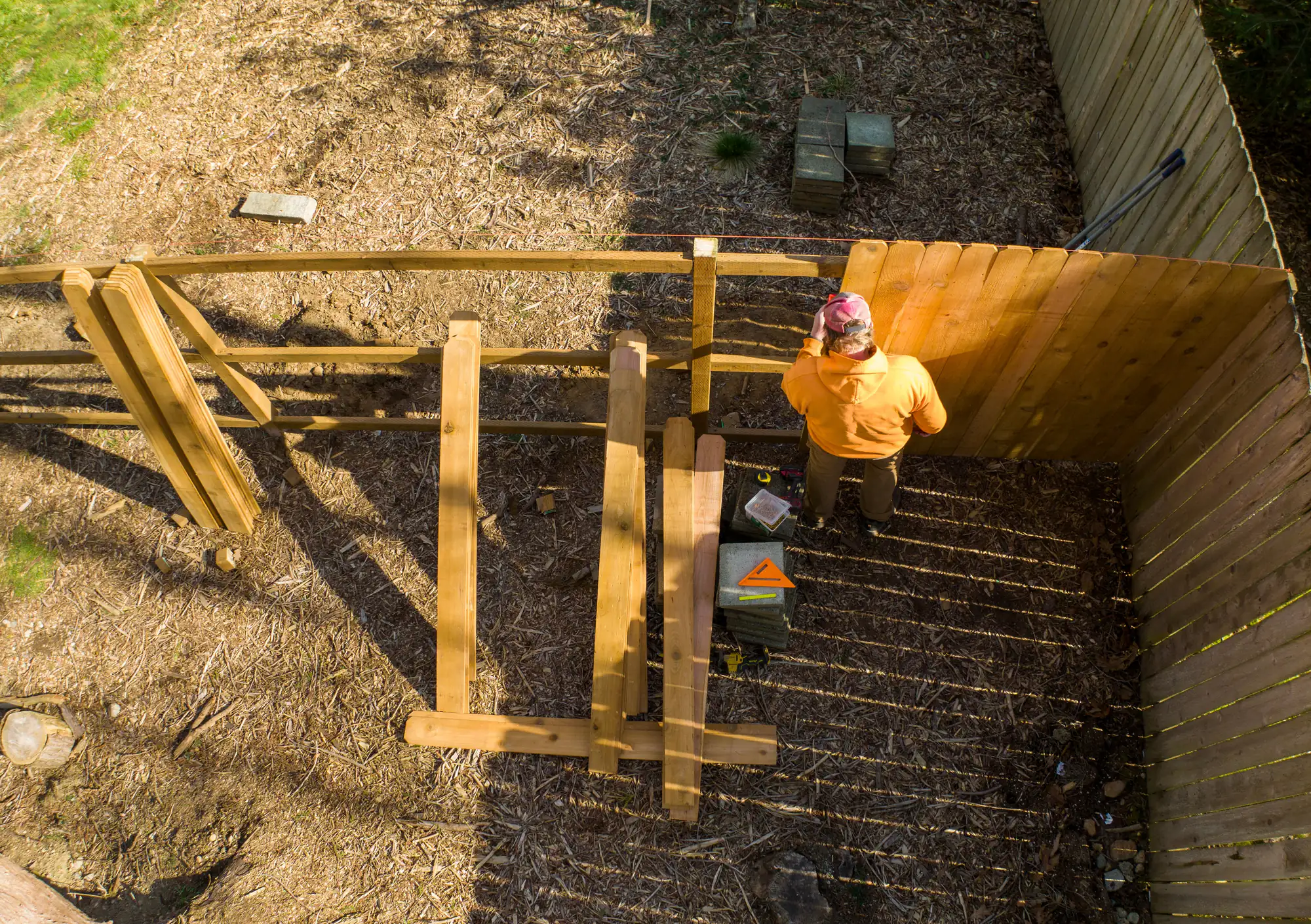 Best Fence Long Island crew at work in Suffolk County